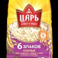 ЗР Хлопья из 6-ти злаков "Царь" 400 гр /20/ ПАКЕТ №41