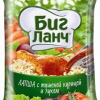 Лапша "БИГ ЛАНЧ" 75гр Соте с курицей и луком БРИКЕТ /60/