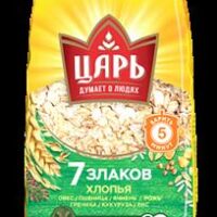 ЗР Хлопья из 7-ти злаков "Царь" 400 гр /20/ ПАКЕТ №43