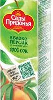 ЧЗ "Сады Придонья" 1л сок яблочно-персиковый с мякотью /12/