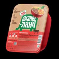 "БИЗНЕС ЛАНЧ" Лапша яичная с говяжьим бульоном 90 гр ЛОТОК /24/