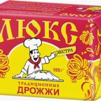 Дрожжи "Люкс Экстра" прессованные 100г /20/ (в кор. 6 блоков) БЛОК НЕ ДЕЛИТСЯ