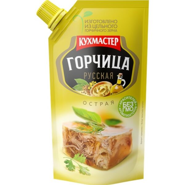 Горчица Кухмастер 140гр Русская дой-пак /24/