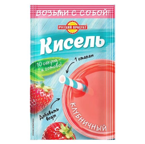 Кисель РП ЗОЖ моментального приготовления "Клубничный" 25г /25/ 2726840