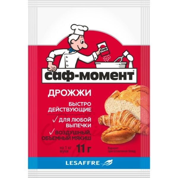 Дрожжи Саф-момент 11г /60/ (в кор.18 блоков) БЛОК НЕ ДЕЛИТСЯ