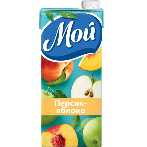 ЧЗ "Мой" 0,95л сокосодержащий напиток персиково-яблочный /12/