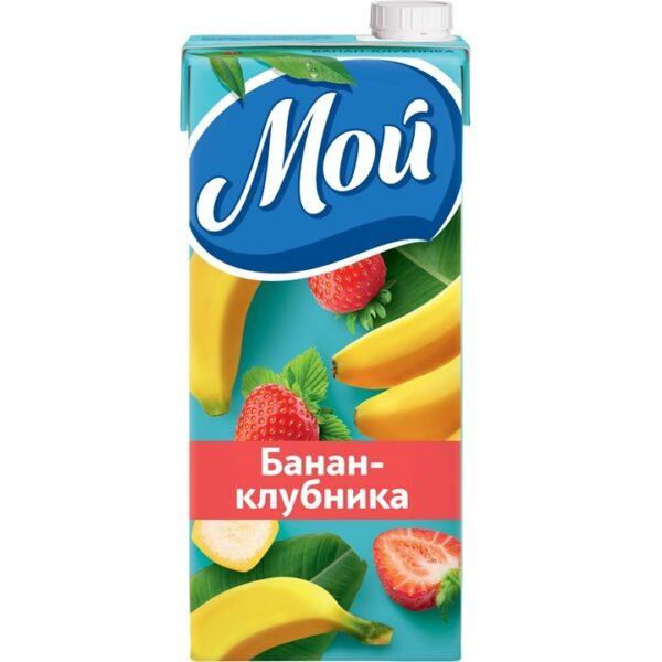 ЧЗ "Мой" 0,95л нектар бананово-клубничный т/пак /12/