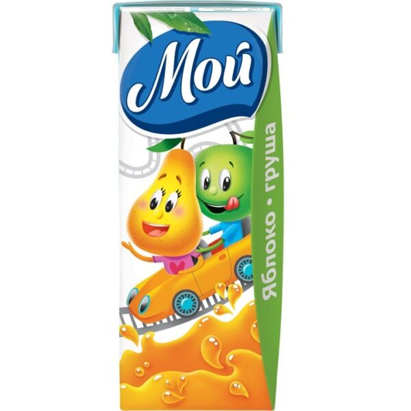 ЧЗ "Мой" 0,2л нектар яблочно-грушевый с мякотью /27/