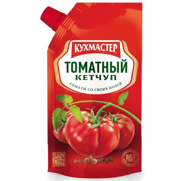 Кетчуп КухМастер 350 г Томатный Дой-пак /16/