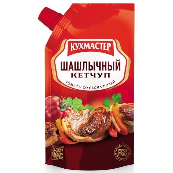 Кетчуп КухМастер 350 г Шашлычный Дой-пак /16/