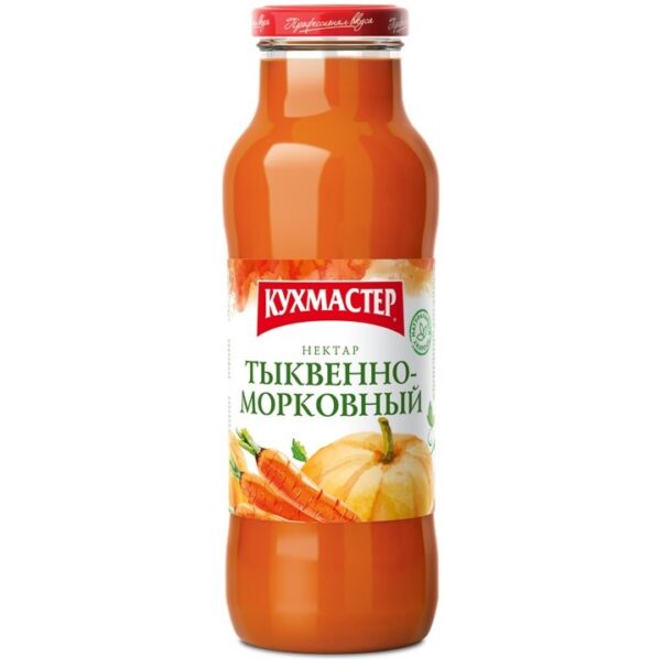 ЧЗ Кухмастер Нектар Тыквенно-морковный с мякотью 0,68л ст/бут /8/
