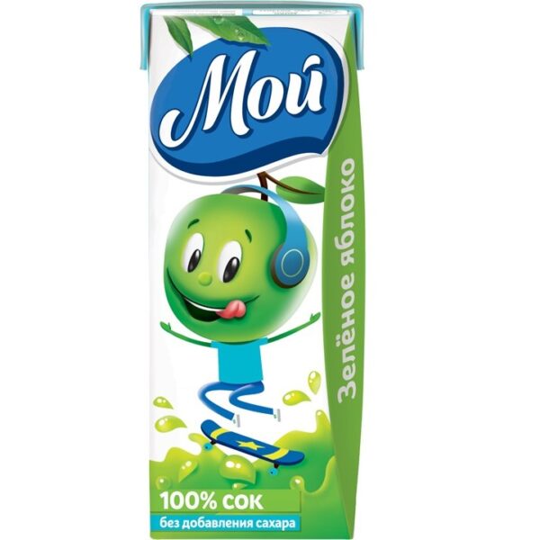 ЧЗ "Мой" 0,2л сок яблочный из зел.яблок осветленный /27/